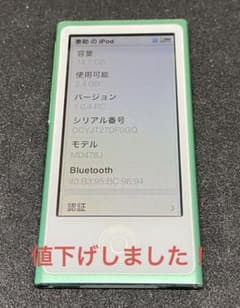 iPod nano 第7世代 16GB グリーンのサムネイル