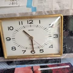 SEIKO ITZ 911 置時計 ホワイト/ゴールドのサムネイル