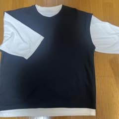 ブラック　ホワイト Tシャツ Lのサムネイル