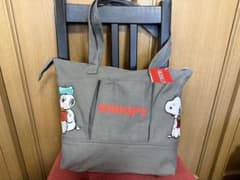 スヌーピー　プレミアムトートバッグ　西日本Ver. グレー