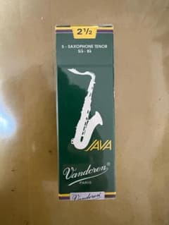 未開封 Vandoren JAVA テナーサックスリード 2 1/2 5枚入りのサムネイル