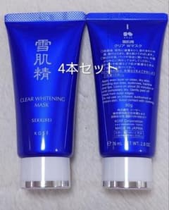 366 雪肌精 クリア ホワイトニング マスク x 4 366 雪肌精 クリア ホワイトニング マスク x 4 - メルカリ