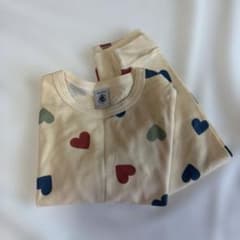 PETIT BATEAU ハート柄 パジャマ 95cm 3ansのサムネイル