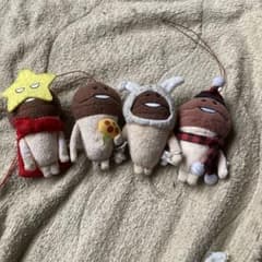 なめこ栽培キット　ぬいぐるみキーホルダー四種類のサムネイル