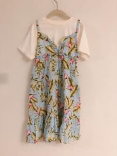 Pin様専用♡ 130センチ  花柄ワンピース 新品のサムネイル