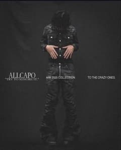 ALLCAPO ブラック フレアデニムcoating denim - メルカリ