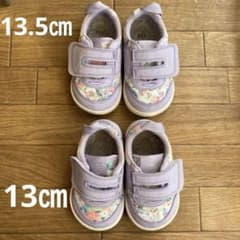 【お値下げ】イフミー　13㎝　13.5㎝　花柄　ベビーシューズ　キッズシューズのサムネイル