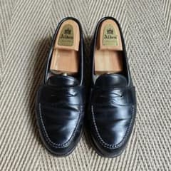 Alden 6626 コードバン ローファー ブラック 8E シューツリー付き