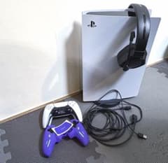 PlayStation5デジタル ワイヤレスヘッドホン、コントローラーカバー付