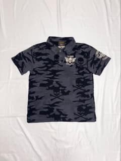 2010s Vanson skull camouflage polo shirt - メルカリ