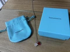 Tiffany & Co. レッドダブルハートタグペンダント　箱付きのサムネイル