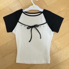 ANDMARY Alma ribbon tops 半袖 - メルカリ