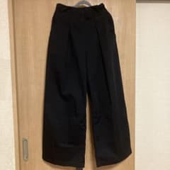 GU ワイドタックパンツ ハイウエストワイドパンツ(ベルト付き)のサムネイル