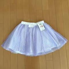 キッズ チュールスカート ギンガムチェック 140cmのサムネイル