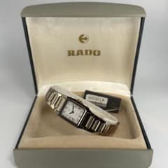 未使用品 RADO ラドー 高級スイス製ブレス型クォーツ時計 80s 電池交換済 未使用品 RADO ラドー 高級スイス製ブレス型クォーツ時計 80s 電池交換