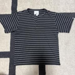 EPIK ボーダー ヘンリーネック Tシャツ Sのサムネイル