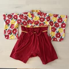 袴ロンパース女の子サイズ80のサムネイル