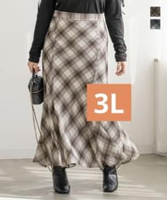 CLETTEオリジナルチェック柄シフォンスカートのサムネイル