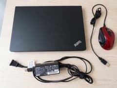 【初期化済み】Lenovo ノートパソコン 本体 マウス ACアダプター付 Lenovo ThinkPad 本体 ACアダプター マウスセット - メルカリ