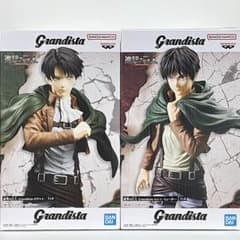 【進撃の巨人】エレン、リヴァイ　Grandistaフィギュア　２点セット【未開封