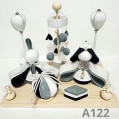 専用 A122 モノクロ 雛人形 吊るし飾り 鞠セット - メルカリ