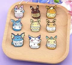 ポケモン イーブイ進化系 スイーツ ピンバッジ 9個セット - メルカリ