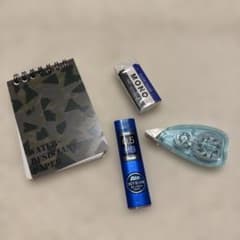 文房具セット メモ帳 消しゴム 修正テープ シャープ芯のサムネイル