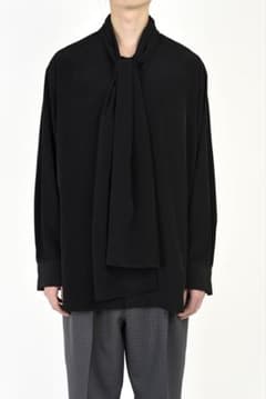 ラッドミュージシャン　リボンシャツ　44 美品　ナマコ LAD MUSICIAN ボウカラーシャツ リボンシャツ デシンシャツ 44 - メルカリ