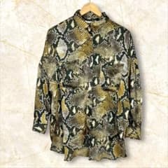 ZARA ザラ パイソン柄 長袖シャツ トップス XS - メルカリ