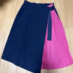 secrettrophy バイカラー プリーツスカート ロング丈のサムネイル