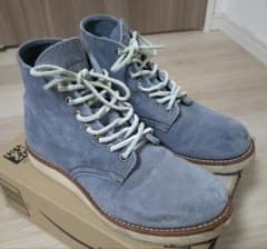 RED WING 8144 USA7.5D 青 スエード レッドウィング（美品） | Mercari