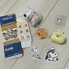 ゆびパペ他、PEANUTS マーブルス グッズ まとめ売り 6点のサムネイル