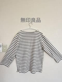 無印良品 ボーダー カットソー Lサイズのサムネイル