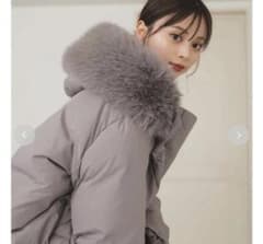 SNIDEL スナイデル フードファーショートダウン 西川コラボ 2025