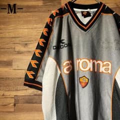 DIADORA　ASローマ　トレーニングシャツ　半袖/トッティ/中田英寿　M DIADORA ASローマ トレーニングシャツ 半袖/トッティ/中田英寿 M