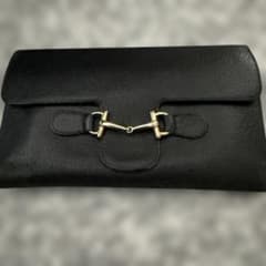 GUCCI ホースビット 長財布 ブラック - メルカリ