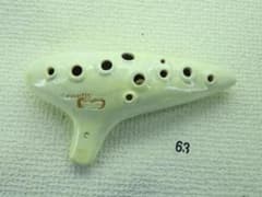 アケタ オカリナ アルトC AC管 指の隙間ができて音程が保てない方向き