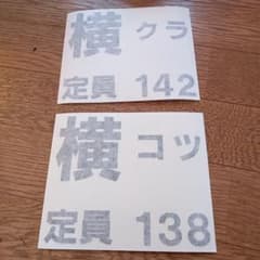 JR東海道、横須賀、所属表記ステッカー、国府津車両センター、鎌倉車両センター2枚 JR東海道、横須賀、所属表記ステッカー、国府津車両センター、鎌倉車両