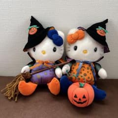 H*o様 激レア　2000年　ハローキティ＆ミミィ ハロウィン ぬいぐるみ 2体のサムネイル