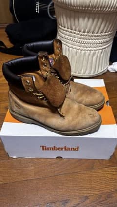 【定番】Timberland ティンバーランドイエローヌバックブーツ　27.5のサムネイル