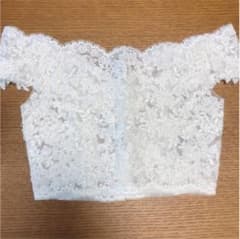 お値下げ中 ♡ WITH A WHITE ♡ ボレロ ♡ 7号 ♡ウェディングのサムネイル