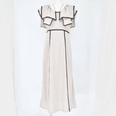 SNIDEL ラッフルカラーワンピース beige 0のサムネイル