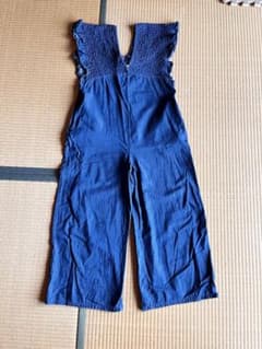 しまむら Lax Dan Tia デニム シャーリング サロペット Mのサムネイル