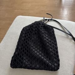 メゾンスペシャル 黒 メッシュ ショルダーバッグのサムネイル