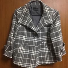 【美品】チェック ジャケット レディース サイズMのサムネイル