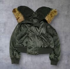 00s フライトジャケット N2B 短丈 y2k 平成ギャル ファー - メルカリ