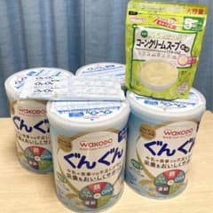 【未開封】WAKODO ぐんぐん フォローアップミルク（大缶）830g×4缶のサムネイル