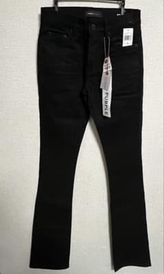 正規品 PURPLE BLAND ブラックフレアジーンズのサムネイル
