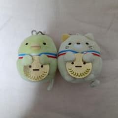 Sumikkogurashi Me Daruma Scott plush toys, set of 2: Penguin? Cat