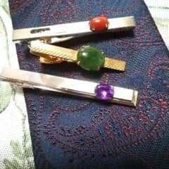 ネクタイピン 3本セット ストーン付きのサムネイル